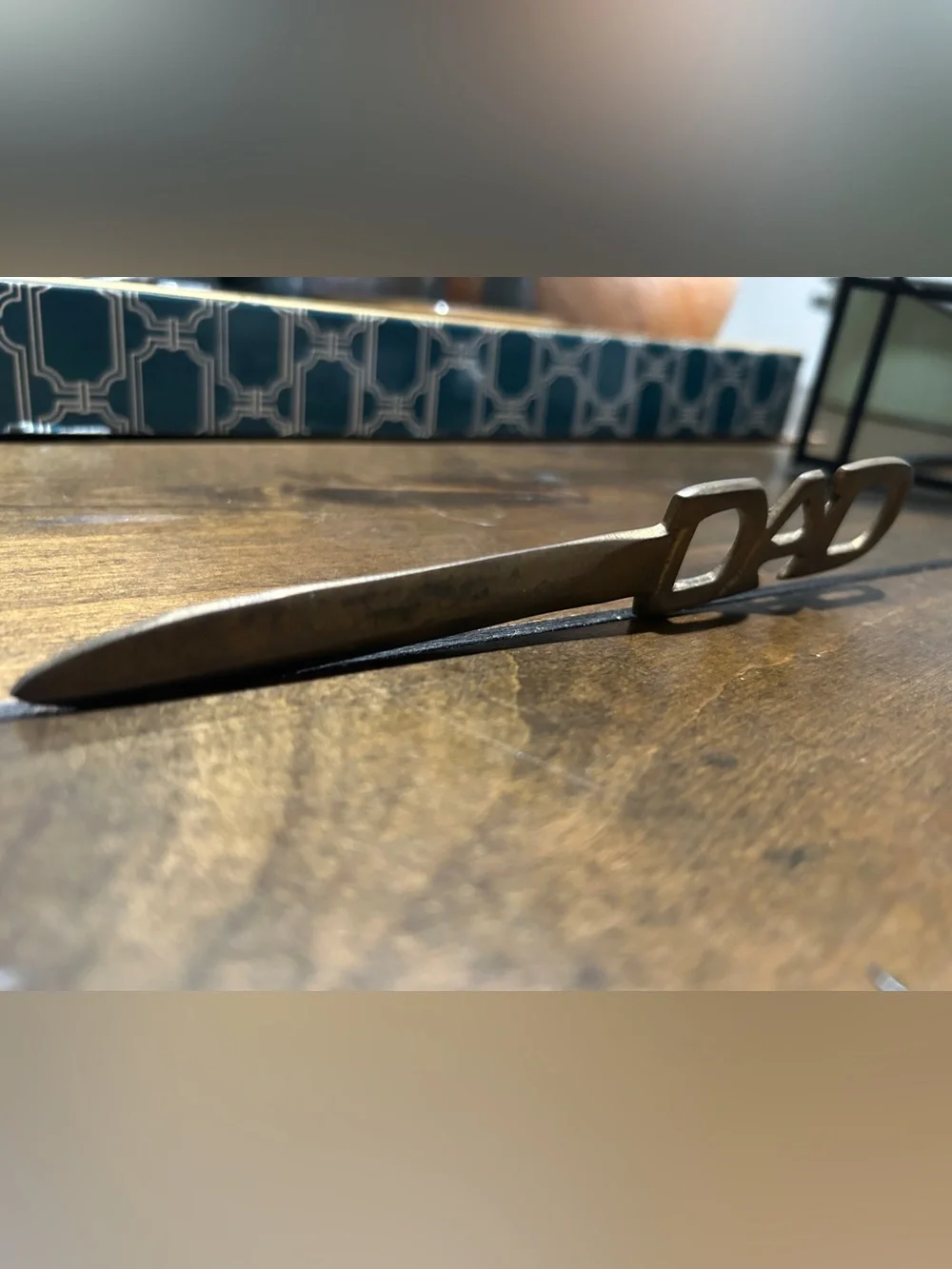 DAD Brass Letter Opener - Vintage Fathers Tool GUC